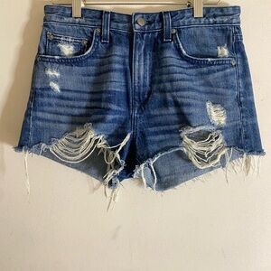 Lovers + Friends Distressed Denim Shorts size 27